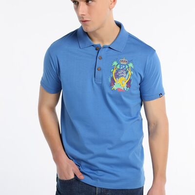 LOIS JEANS - Polo Abbottonatura grafica sul petto | 123578