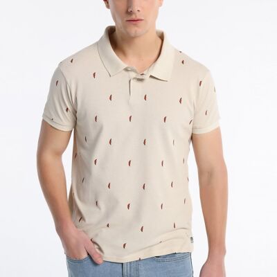 LOIS JEANS - Mini Print Leaves Polo Shirt | 123581