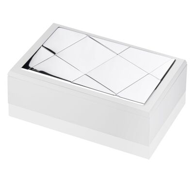 Jewelery Box 20x12x6 cm Silver "Square" Line