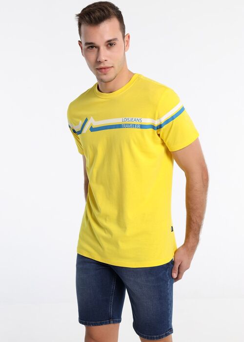 LOIS JEANS - Short Sleeve Graphic Stripes T-Shirt | 123604