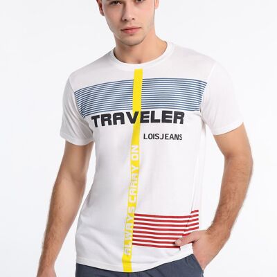 LOIS JEANS - T-shirt a maniche corte con blocchi grafici | 123605