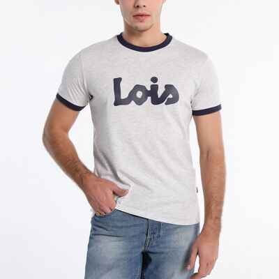 LOIS JEANS - T-shirt a manica corta con logo a contrasto |123618