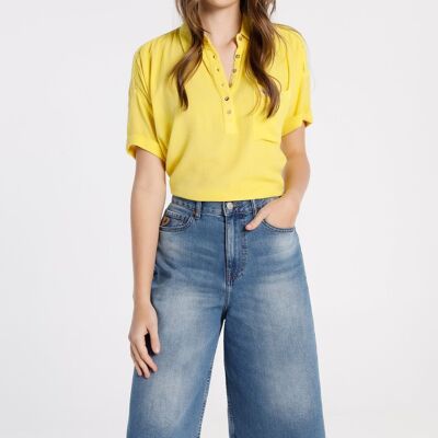 LOIS JEANS - Bermuda Denim Blu medio 1962 Crop ampio al ginocchio | 123681