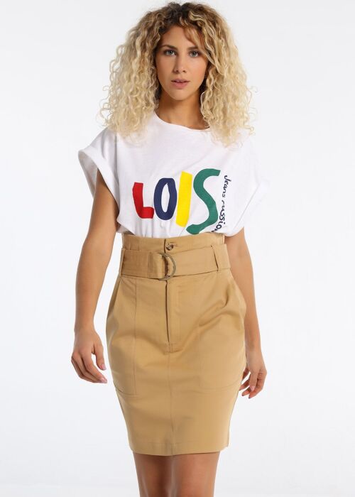 LOIS JEANS - Paper Bag Twill Skirt | 123709