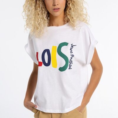 LOIS JEANS - T-shirt a doppia manica con grafica | 123713