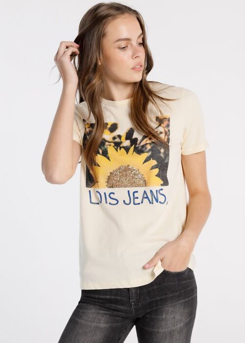 LOIS JEANS - Sequins Detail T-shirt | 123719