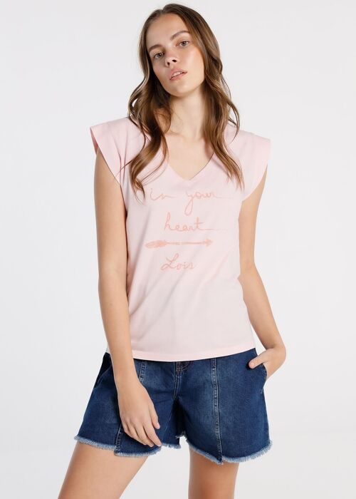 LOIS JEANS - Sleeveless V-Neck T-Shirt | 123725