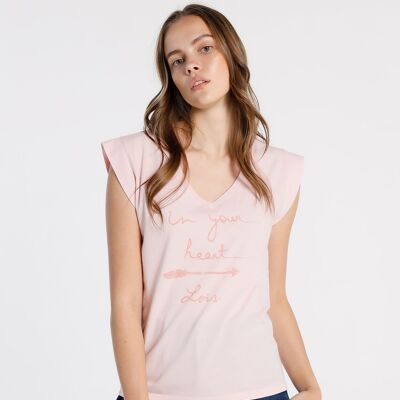 LOIS JEANS - Sleeveless V-Neck T-Shirt | 123725