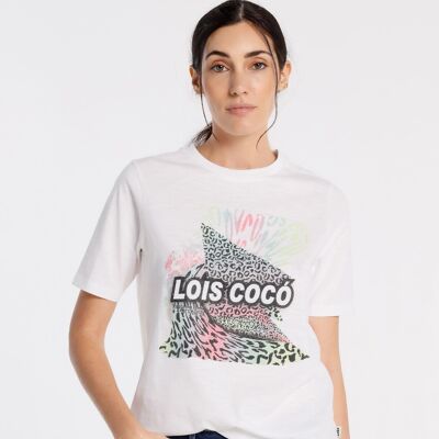 LOIS JEANS - T-shirt con grafica stampa zucchero | 123730