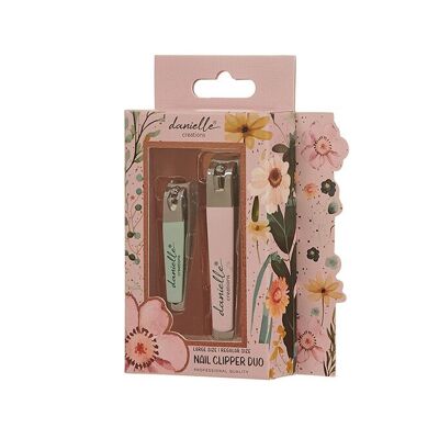 Duo de coupe-ongles à fleurs peintes Danielle