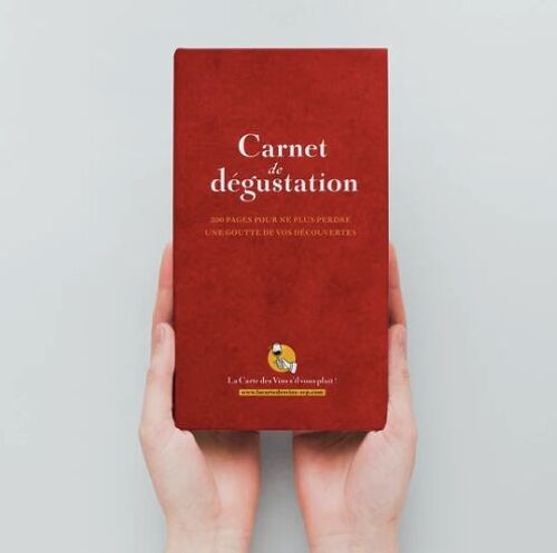 Le Carnet de dégustation de Vin - Rouge (200 pages + livre de cave)
