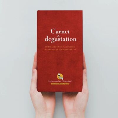 Le Carnet de dégustation de Vin - Rouge (200 pages + livre de cave)