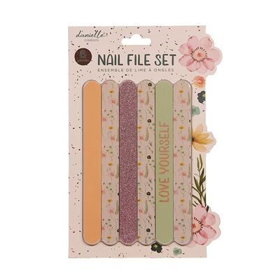 Danielle Painted Floral Nail Files