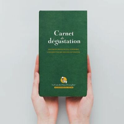 Das Weinverkostungs-Notizbuch – Grün (200 Seiten + Weinkellerbuch)