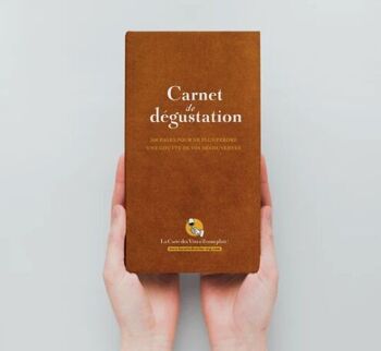 Le Carnet de dégustation de Vin - Marron (200 pages + livre de cave) 1