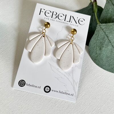 Boucles d'oreilles Emma - Faites à la main en pâte polymère