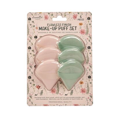 Puffs de maquillage floraux peints Danielle