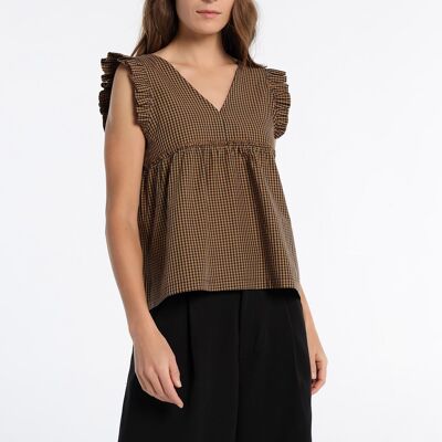 V&LUCCHINO - Top Vichy Ruffles | 123984