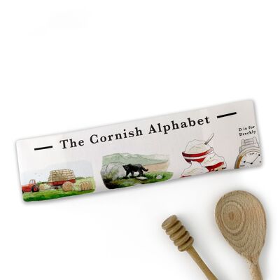 La toalla de té del alfabeto de Cornualles