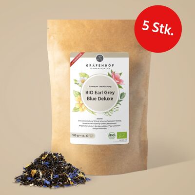 Earl Grey Blu Deluxe BIOLOGICO - 5 pz.