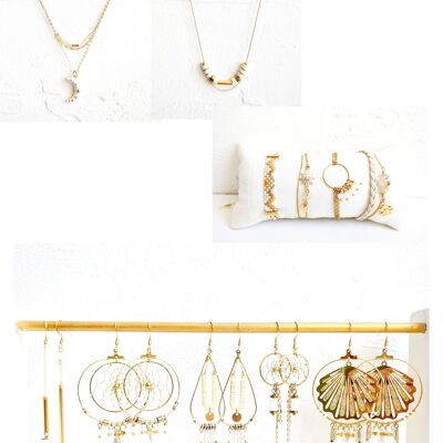 Colección de joyas en oro y blanco COL-72