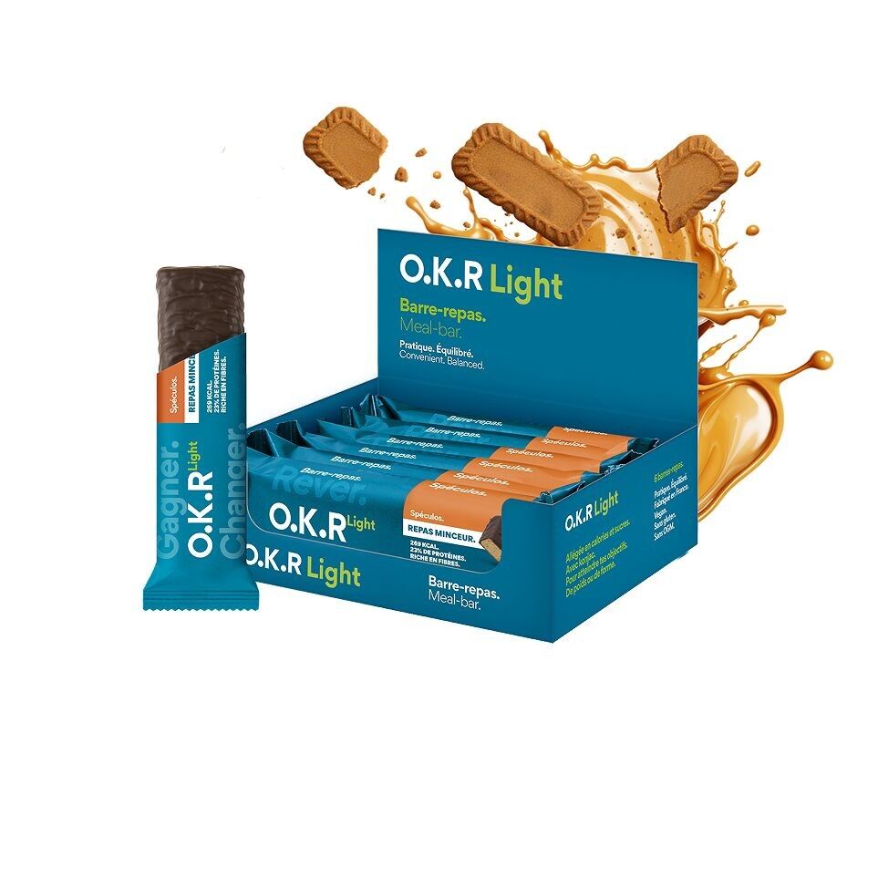 Barrita vegana adelgazante Speculoos rica en proteínas. Chocolate.