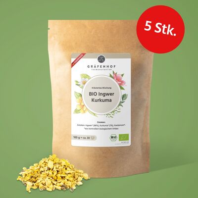 ORGANIC Ginger Turmeric - 5 pcs.