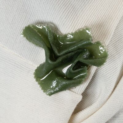 BROCHE TISSU VERT