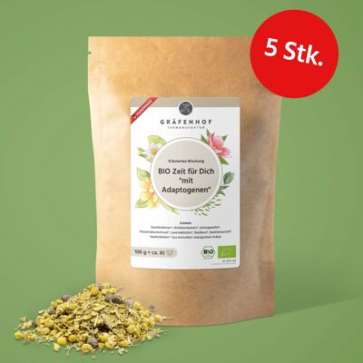 ORGANIC time for you "with adaptogens" - 5 pieces.