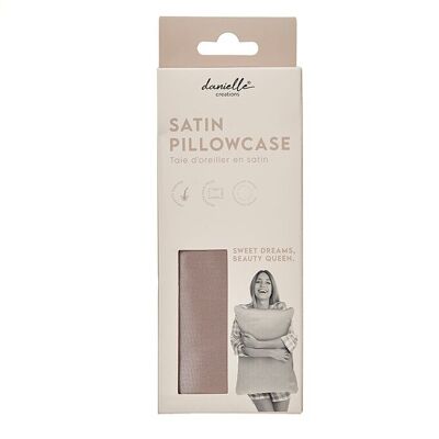 Danielle Simply Slouch Satin Pillow Case - Taupe