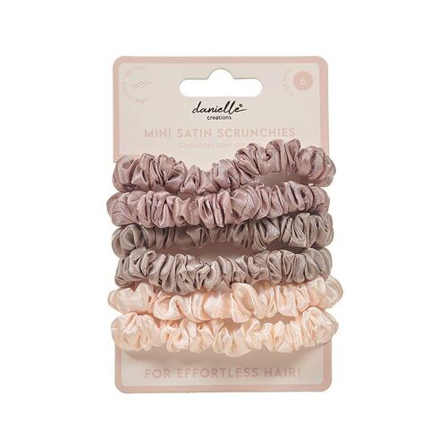 DANIELLE SIMPLY SLOUCH MINI SATIN SCRUNCHIES