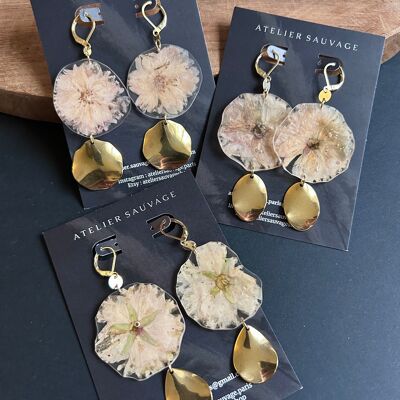 Earrings and cherry blossom