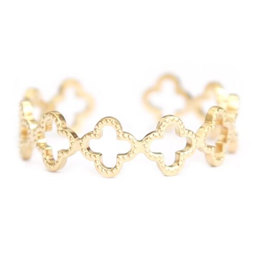 Gouden ring clovers