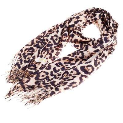 Estampado de leopardo - Art Pashmina