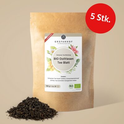 ORGANIC East Frisian tea leaf - 5 pieces.