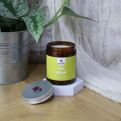 Natural wax Candle Tea Time - lemongrass • ginger