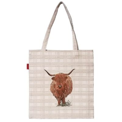 Highland Cow - Flache Tasche