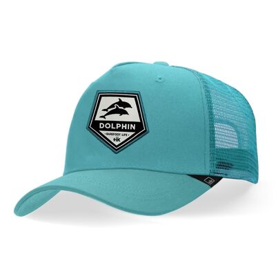 Dolphin Turquoise Blue Cap