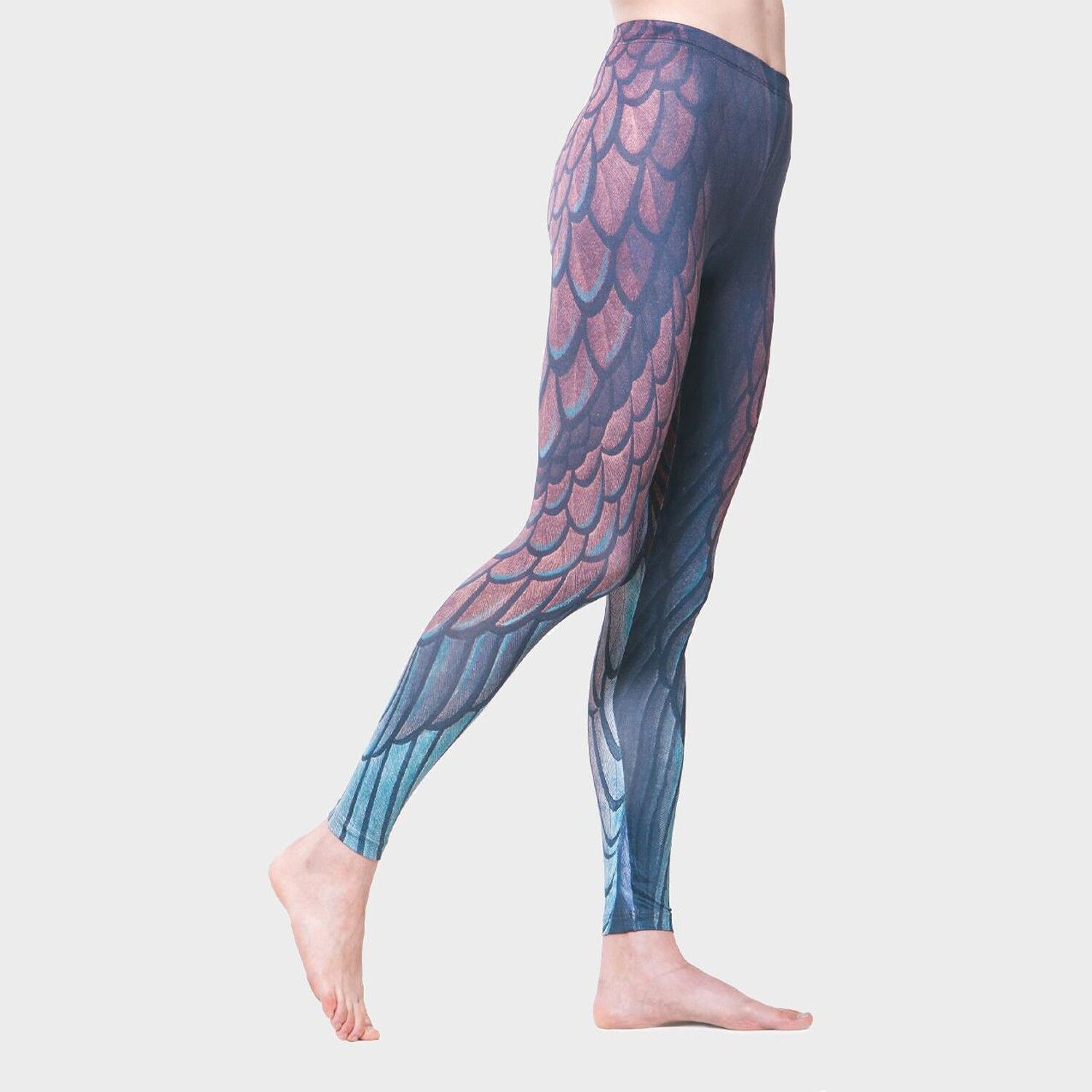 Leggings ispirati all'arte - Cormorant - Vita alta - Lunghezza intera