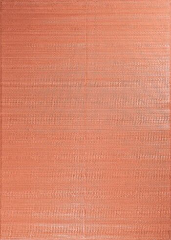 Tapis d'extérieur motif uni corail 2