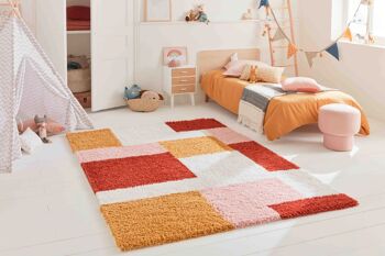 Tapis shaggy AQUARELLE 139 terra 3