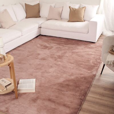 Super soft pink rug