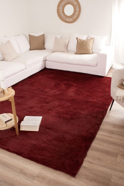 Tapis super doux rouge