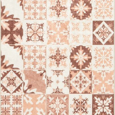 AZULEJO 757 orangefarbener Teppich