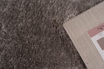 Tapis shaggy doux Cosy 902 uni taupe 5