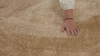 Tapis shaggy doux Cosy 902 uni taupe 8