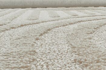 Tapis beige motifs arcs 5