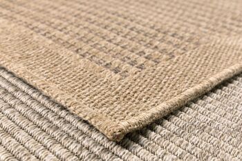 Tapis aspect Jute Nature 8751 marron 9