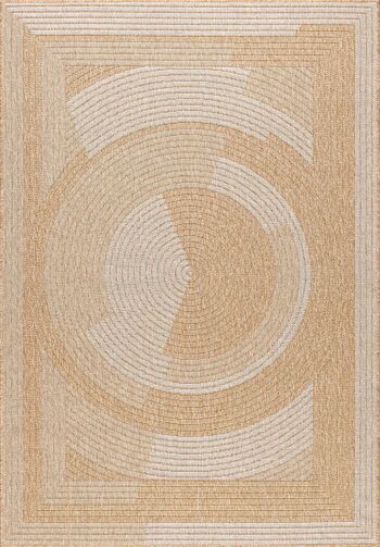 Tapis aspect Jute Nature 8865 blanc 1