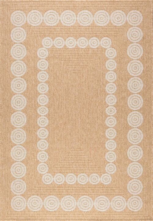 Tapis aspect Jute Nature 8868 blanc